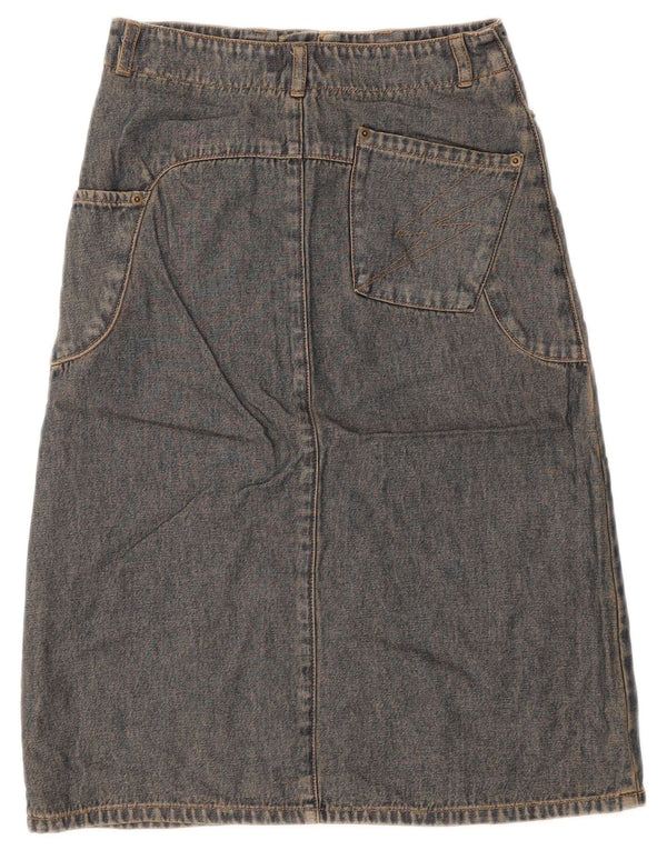 Topshop Jupe en jean pour femme UK 8 Small W26 Bleu