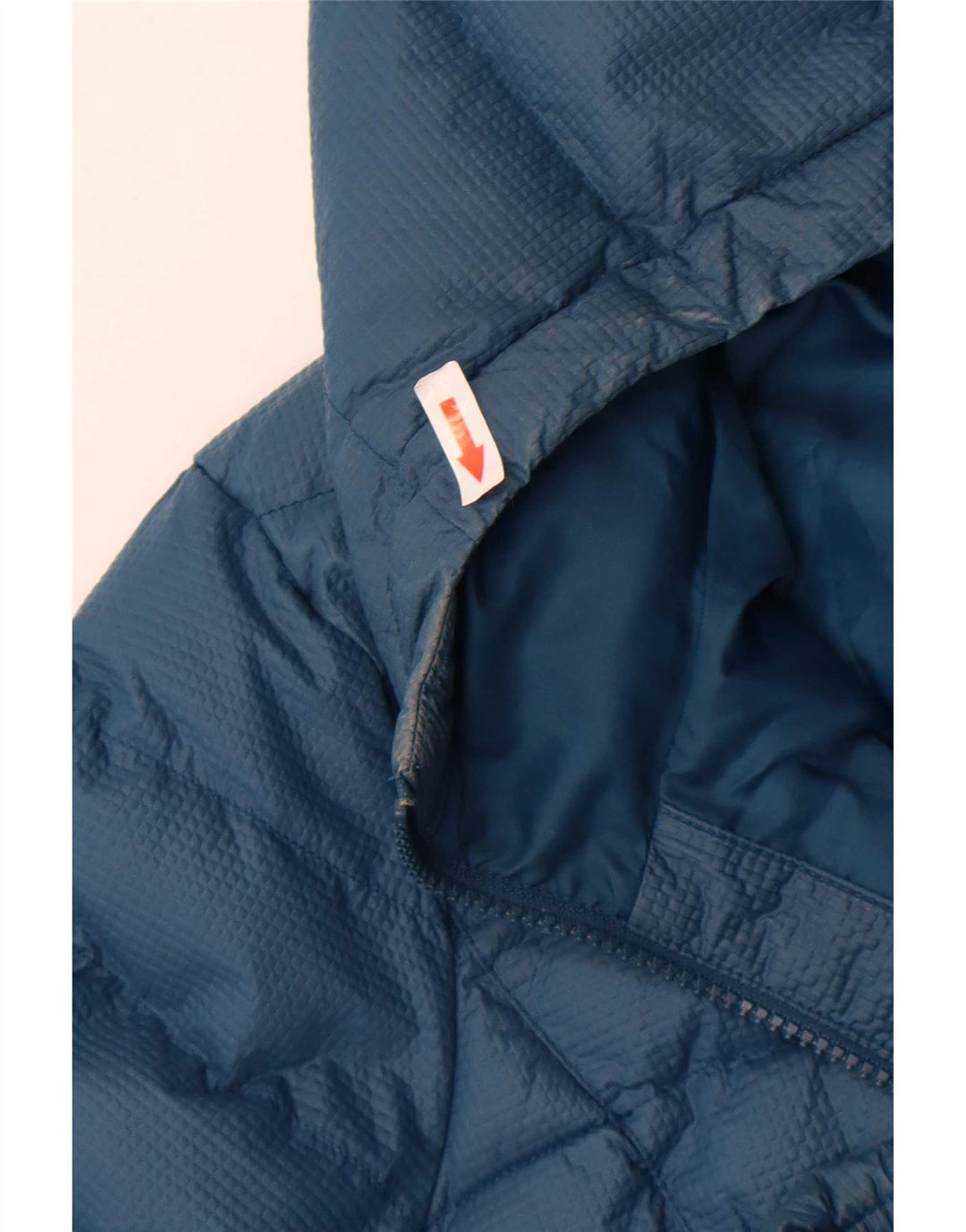 Adidas Veste rembourrée à capuche pour femme UK 10 Petit nylon bleu marine