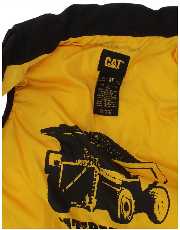 Gilet matelassé CAT Garçon 2-3 ans Noir Polyester