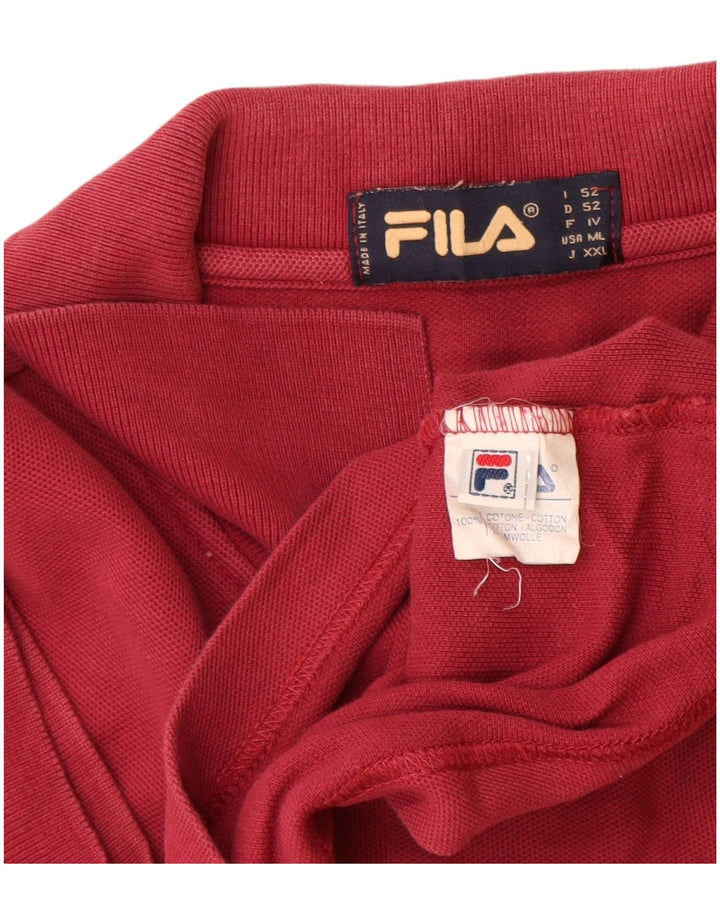 Fila Polo Homme IT 52 Large Rouge Coton