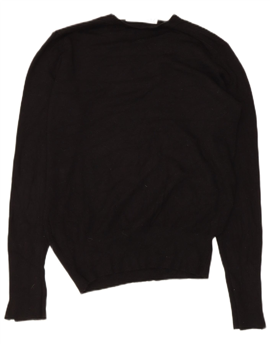 Zara Pull ras du cou pour femme UK 12 Medium Noir Viscose