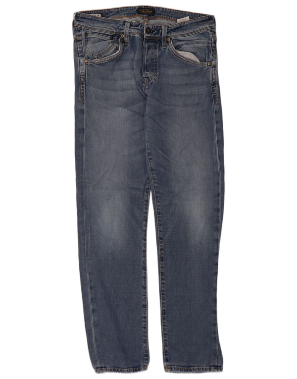 Jack & Jones Jean Droit Homme W33 L32 Bleu Coton