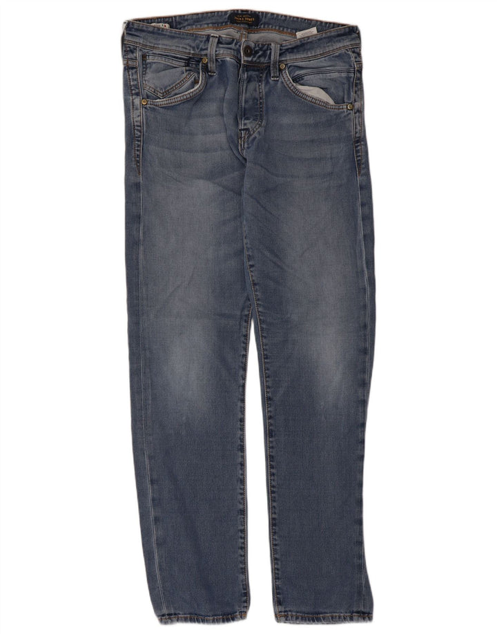 Jack & Jones Jean Droit Homme W33 L32 Bleu Coton
