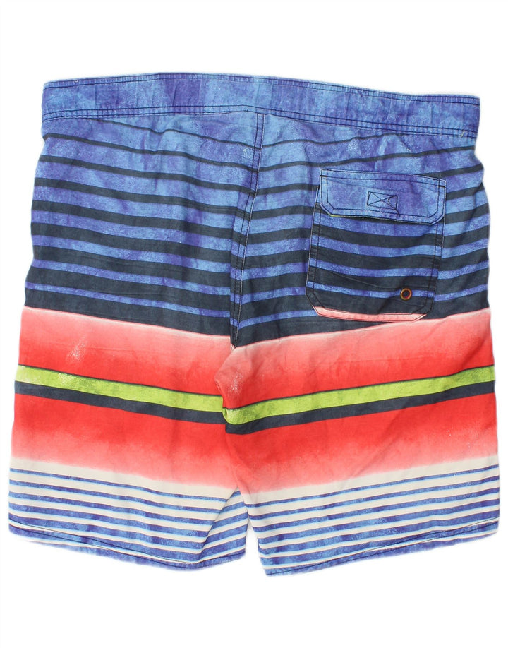 MAUI AND SONS Short de Bain Homme Rayé Multicolore Moyen