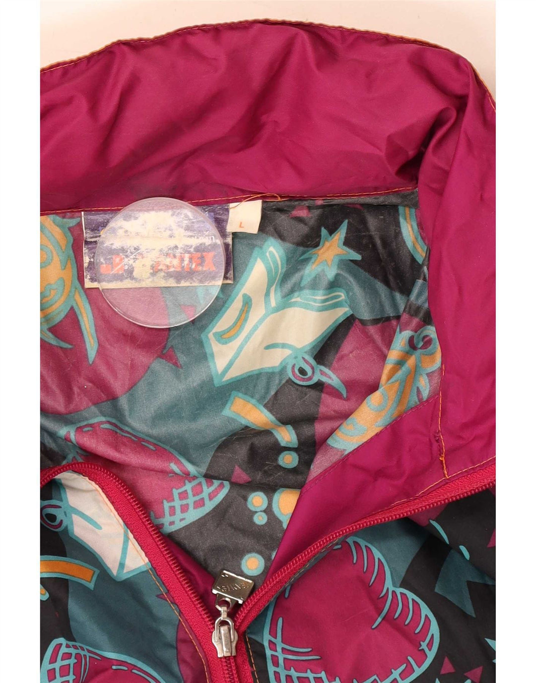 J Jeantex Imperméable à capuche pour homme UK 40 Large Multicolore Géométrique