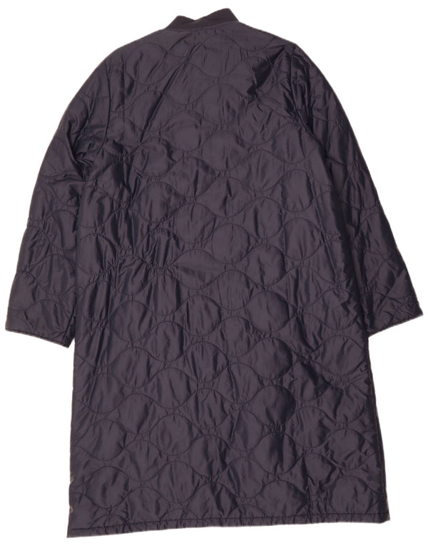 Barbour Manteau rembourré surdimensionné pour femme UK 12 Bleu marine moyen