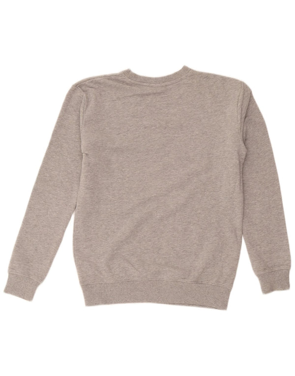 Ellesse Womens Sweatshirt Jumper UK 8 Small Gris Moucheté Coton