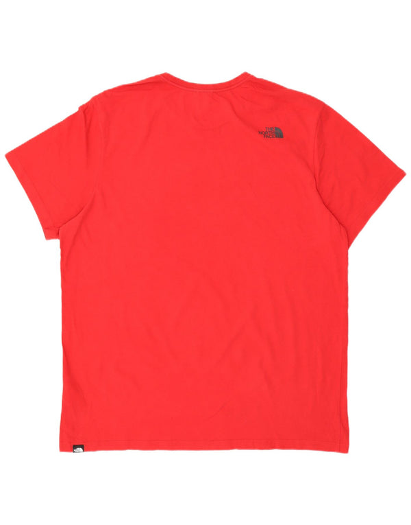 THE NORTH FACE T-Shirt graphique homme haut 2XL rouge coton