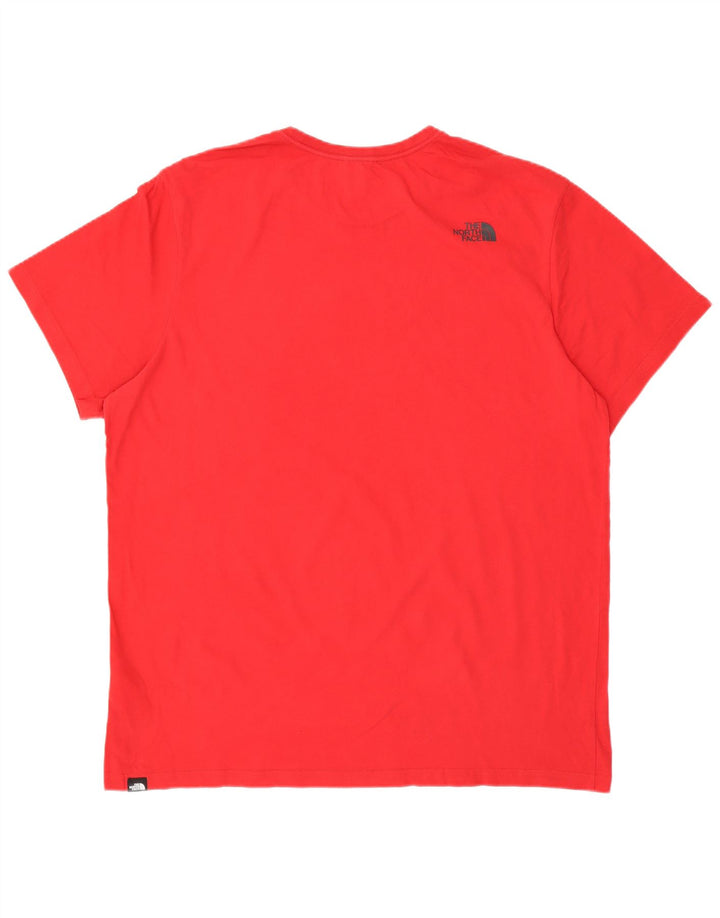 THE NORTH FACE T-Shirt graphique homme haut 2XL rouge coton