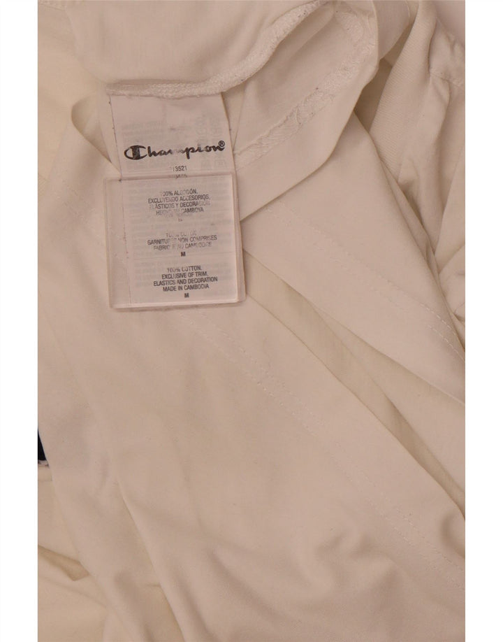 CHAMPION T-Shirt Graphique Homme Blanc Moyen Coton