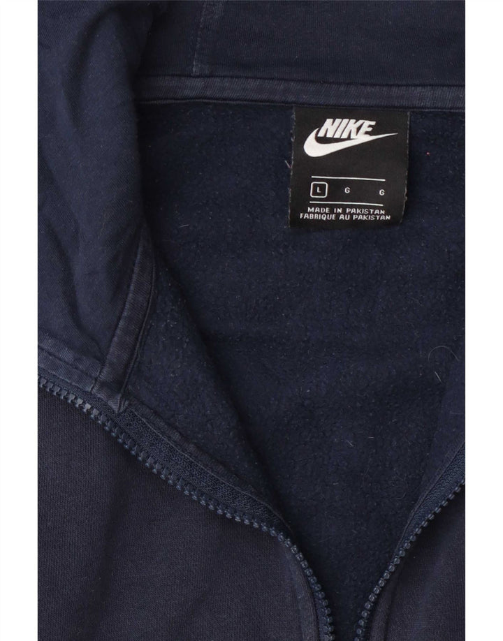 Nike Pull à capuche zippé pour homme, grand, bleu marine