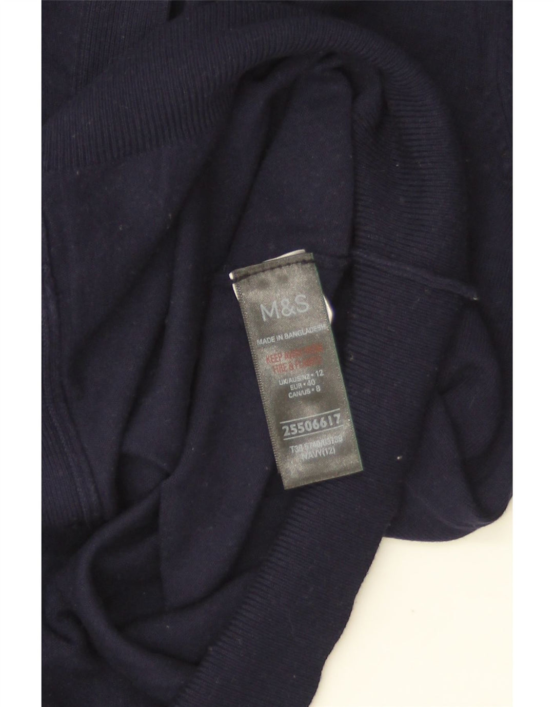 Marks & Spencer Cardigan pour femme en viscose bleu marine moyen UK 12