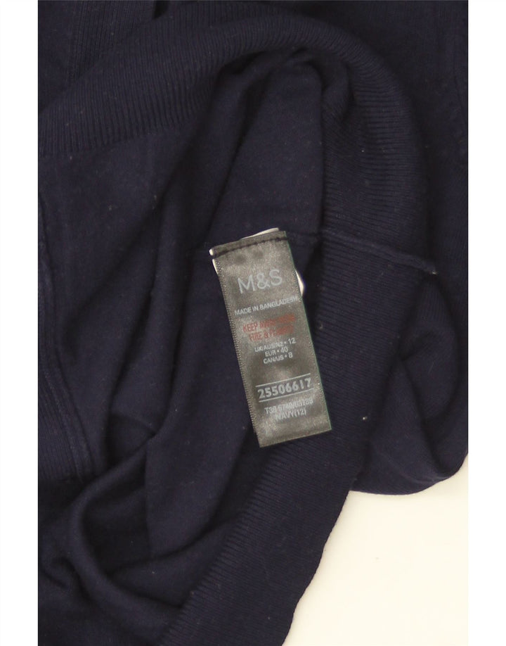 Marks & Spencer Cardigan pour femme en viscose bleu marine moyen UK 12