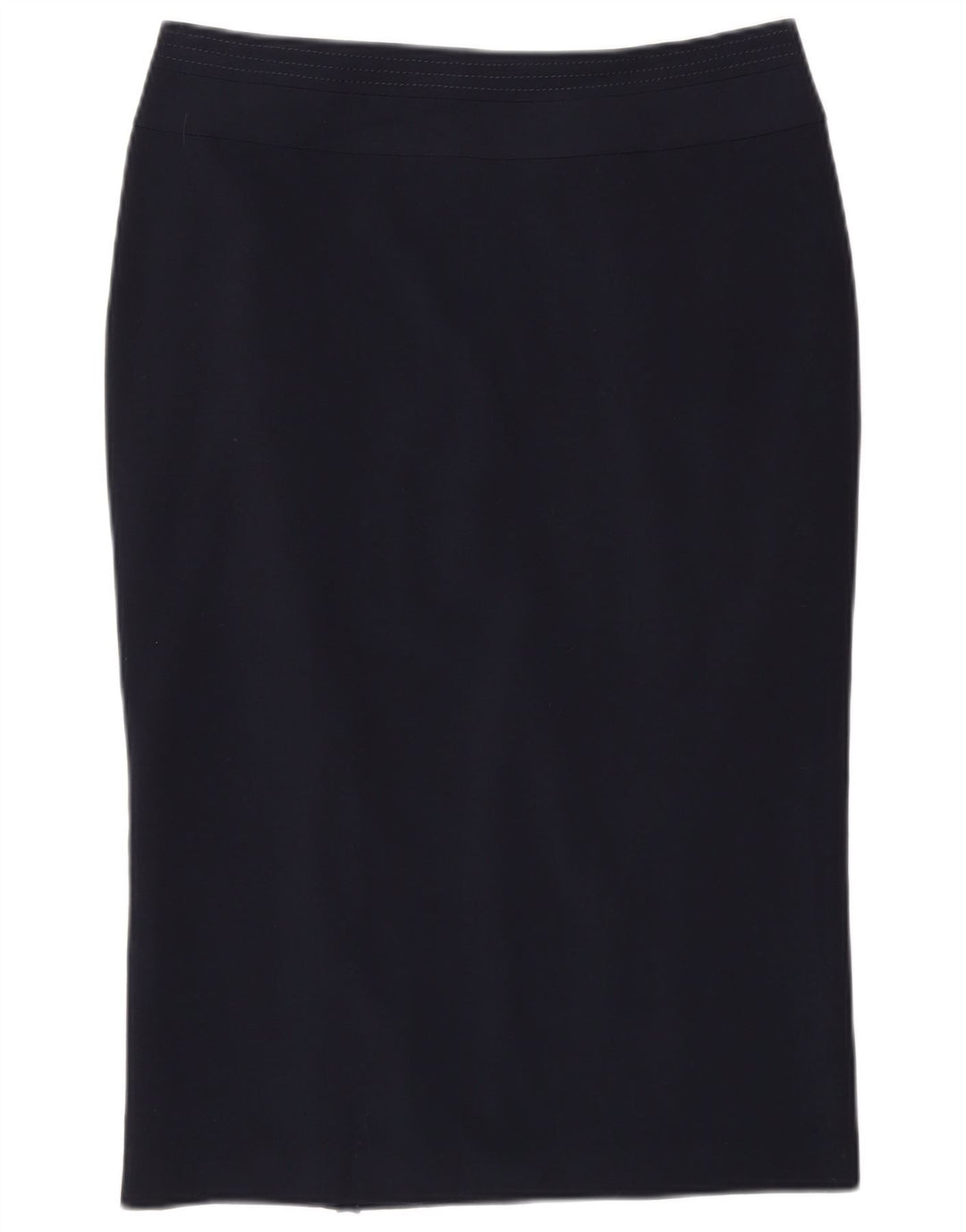 Marks & Spencer Jupe crayon pour femme UK 12 Medium W30 Bleu marine Polyester
