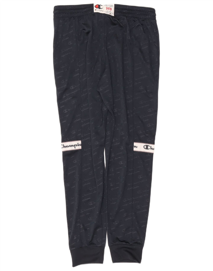 Champion Pantalon de survêtement graphique pour homme, jogging, grand, bleu marine, polyester