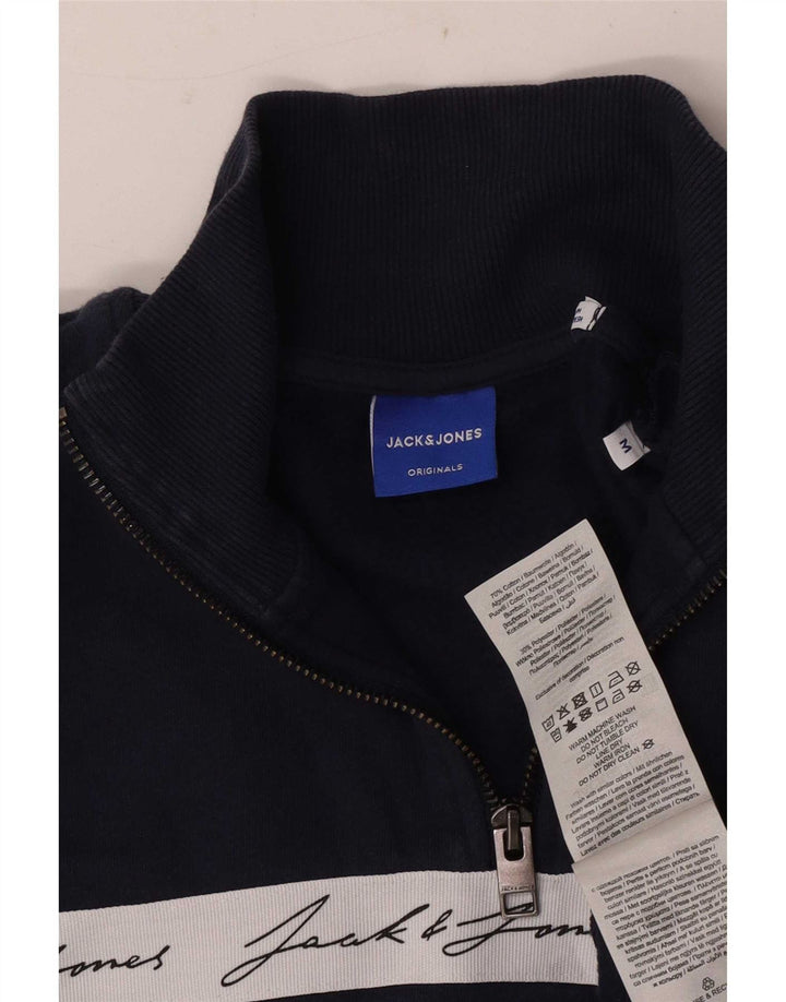Jack & Jones Sweat-Shirt Graphique Homme Bleu Marine Moyen Colourblock