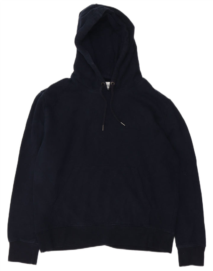 Marks & Spencer Pull à capuche pour femme en coton bleu marine moyen