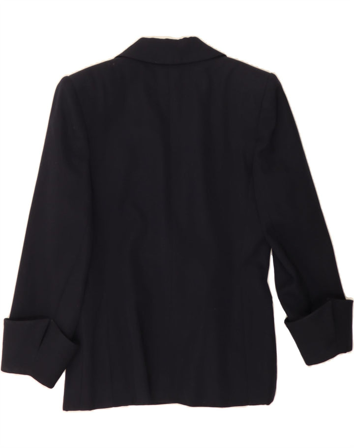 SAINT LAURENT Womens 1 Button Blazer Jacket IT 42 Medium Navy Blue Vintage Saint Laurent and Second-Hand Saint Laurent from Messina Hembry 