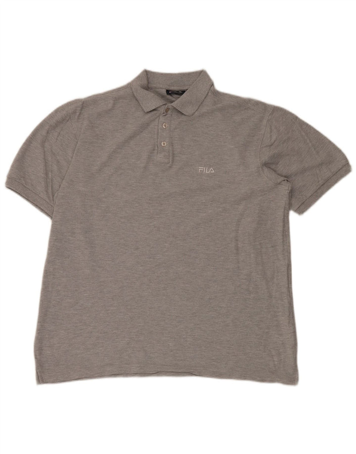 FILA Polo Homme XL Gris Coton