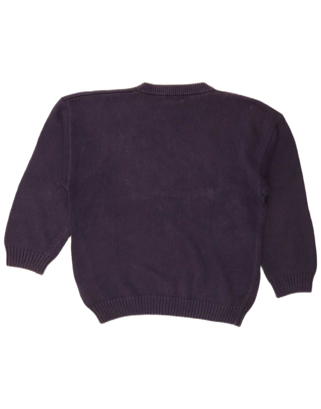 St. Bernard Pull ras du cou pour homme, grand, bleu marine, motif losanges/diamant