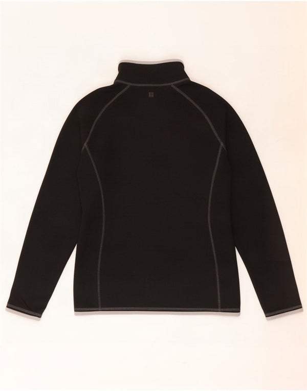 Mountain Warehouse Pull polaire à col zippé pour femme UK 8 Small Noir Polyester