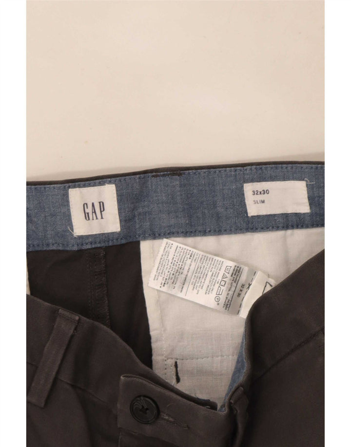 Gap Pantalon Chino Slim Homme W32 L30 Gris Coton