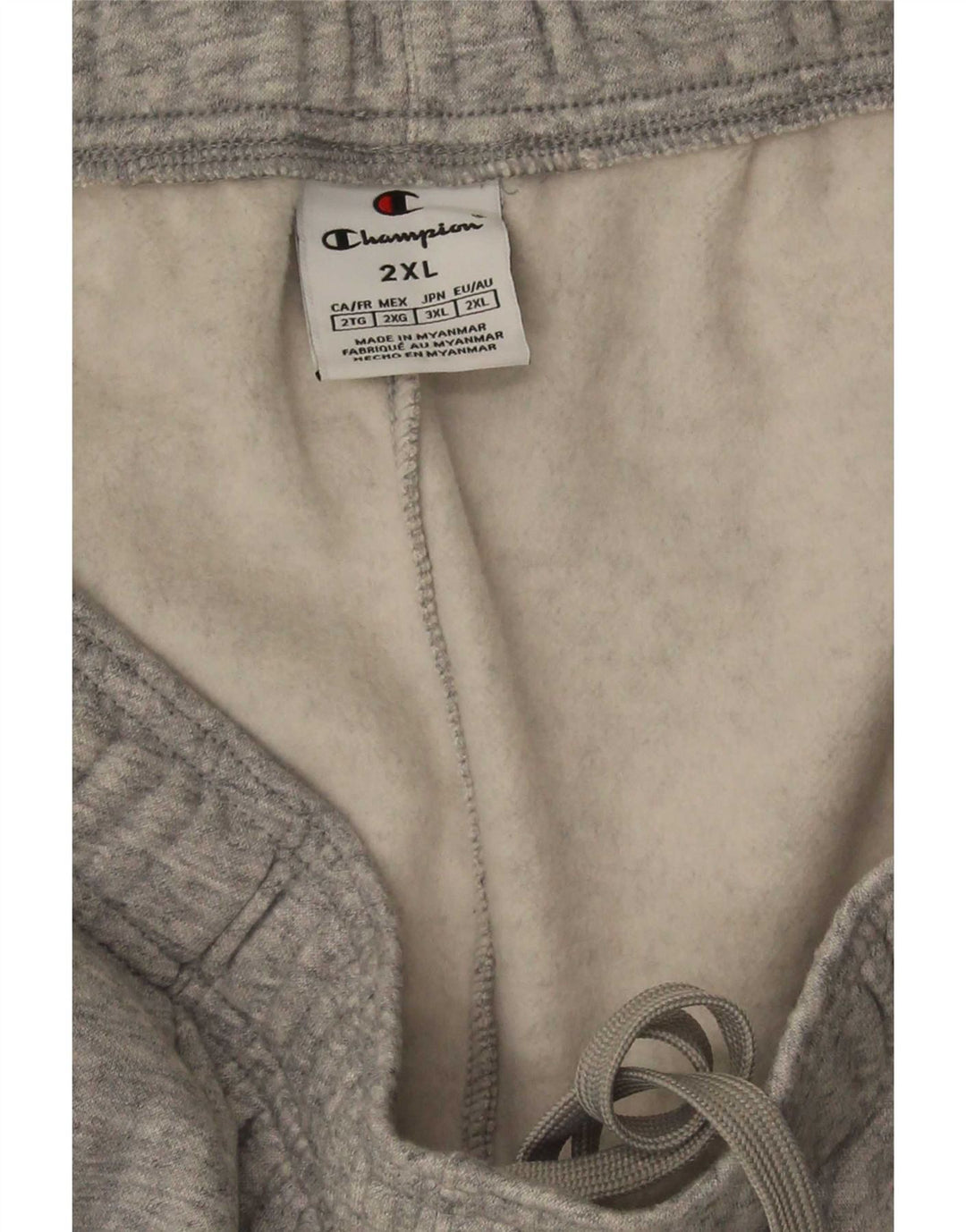 Champion Pantalon De Survêtement Homme 2XL Gris Moucheté Coton