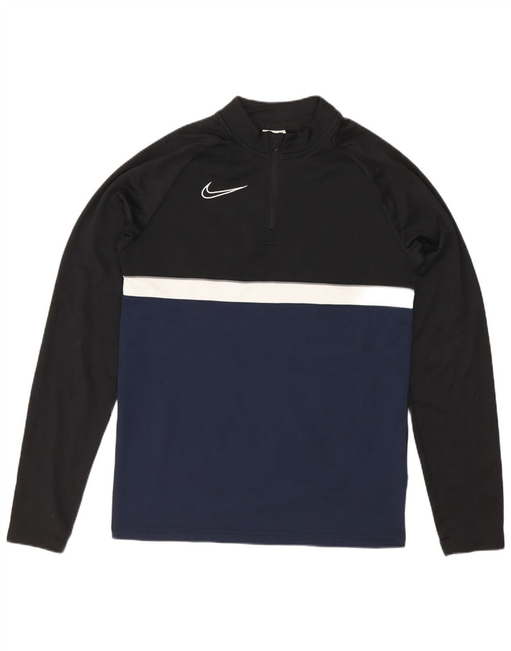 Nike Haut de survêtement Dri Fit pour garçon 12-13 ans Noir Taille L