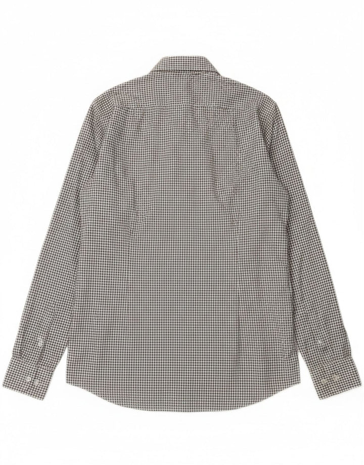 Hugo Boss Chemise slim fit pour homme Taille 38 15 Carreaux blancs moyens