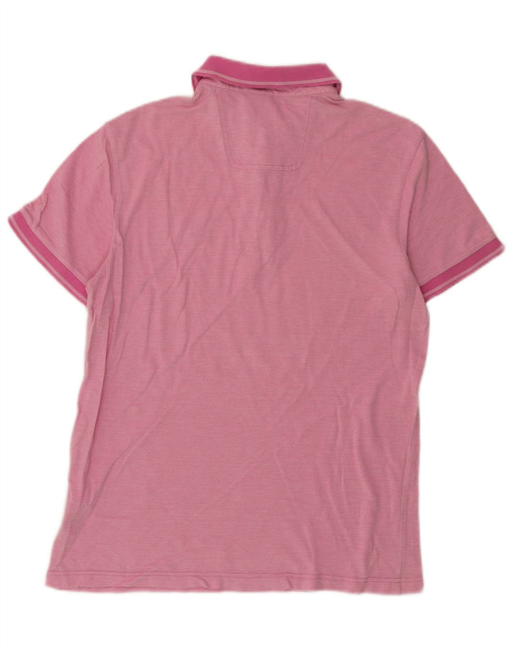 Hugo Boss Homme Polo Regular Fit Coton Moucheté Rose Moyen