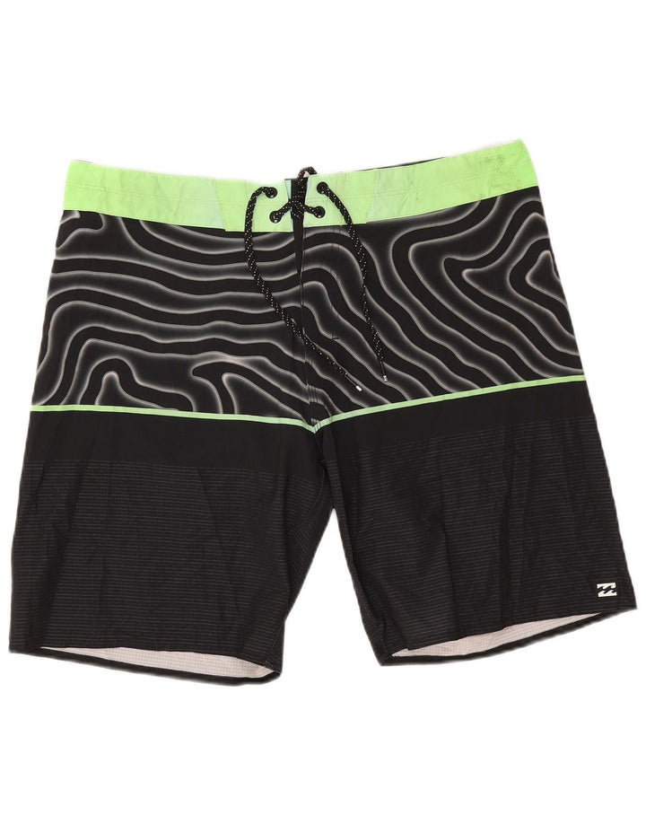 Billabong Short de Bain Homme Grand Noir Géométrique Polyester