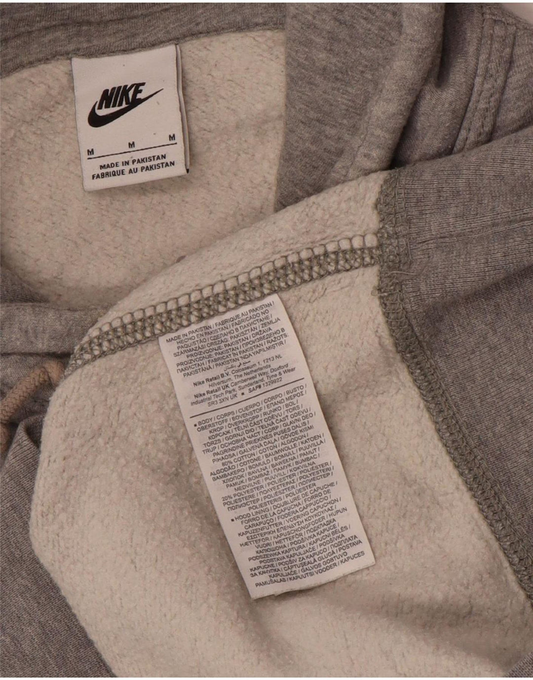 Nike Pull à capuche pour homme Gris moyen