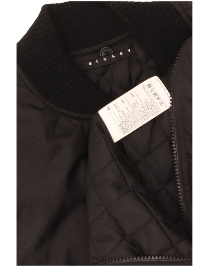 Sisley Gilet Rembourré IT 46 Small Noir Polyamide Homme