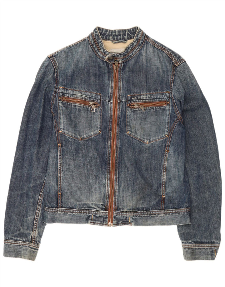 GAS Veste en Jean Femme UK 14 Coton Bleu Moyen