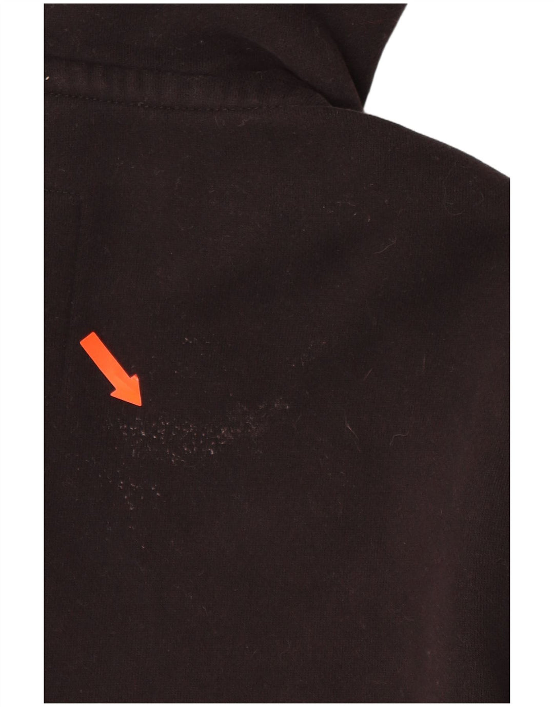 SUPERDRY Pull à capuche zippé graphique pour homme Petit coton noir