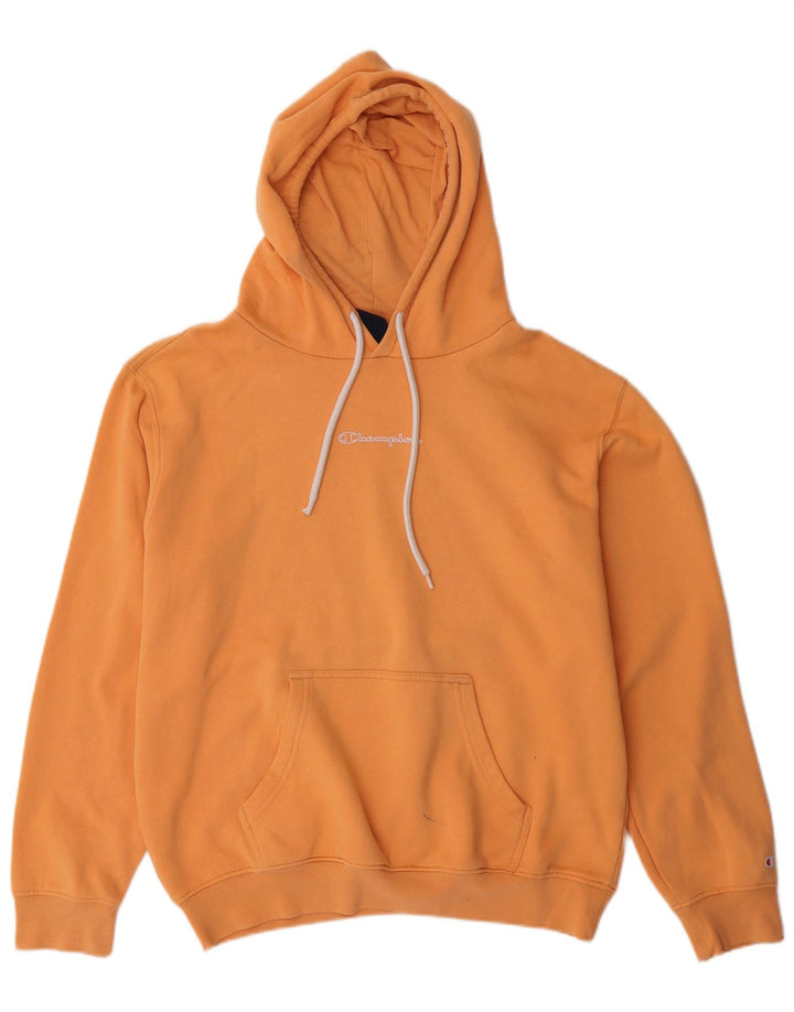 CHAMPION Pull à capuche pour homme en coton orange moyen