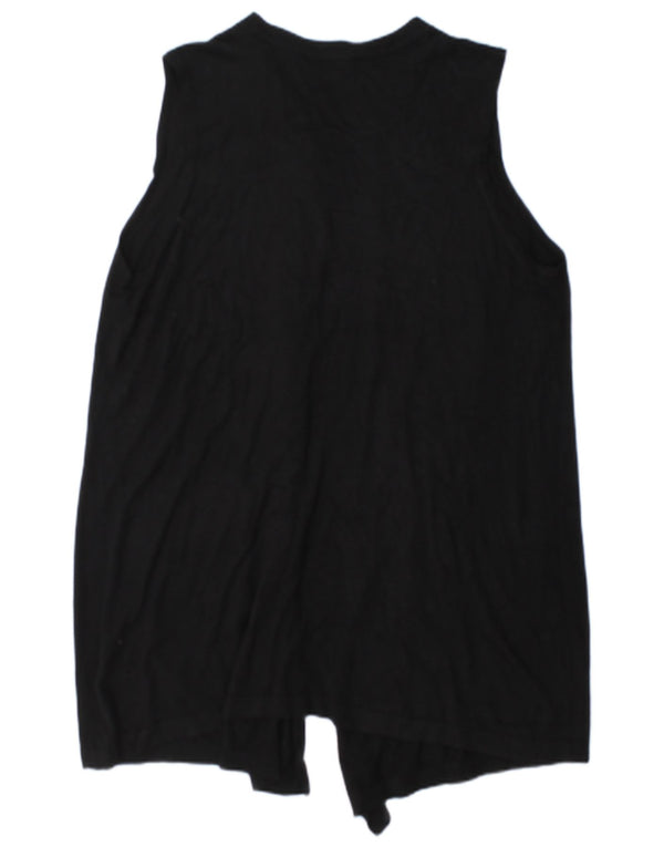 Marks & Spencer Pull cardigan long pour femme UK 14 Noir moyen