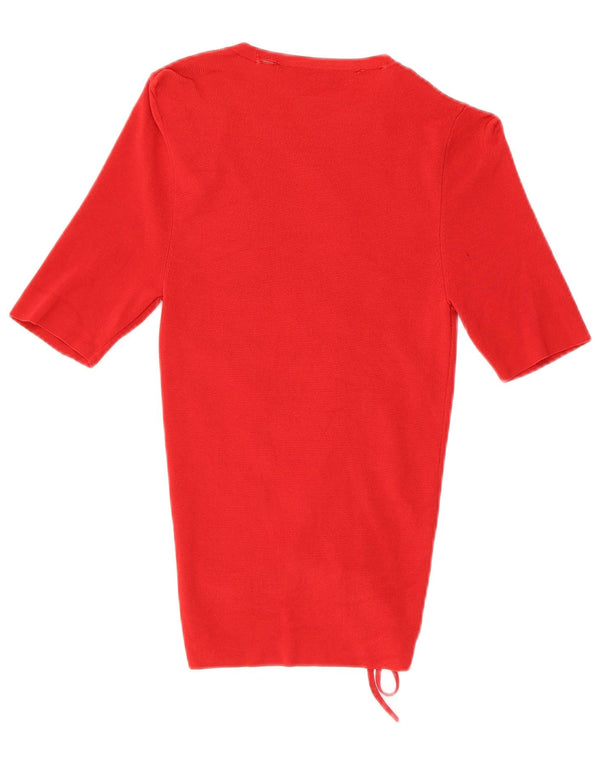 Zara Femme Chemisier Top UK 8 Small Rouge