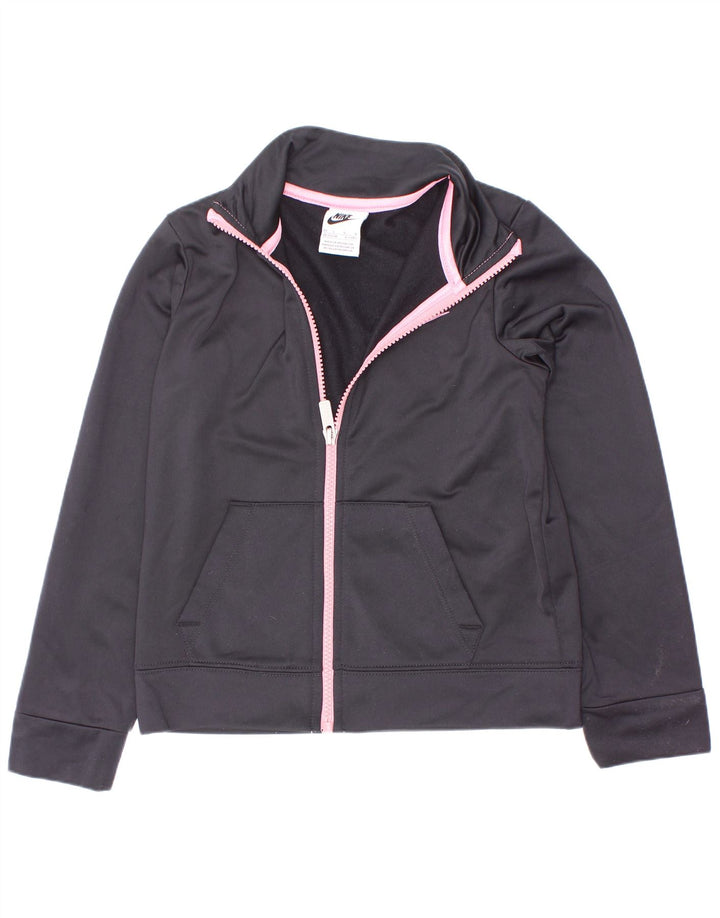 Veste de survêtement Nike Fille 6-7 ans Large Noir Polyester