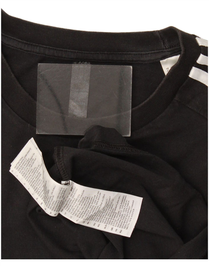 Adidas T-Shirt Homme Haut Grand Coton Noir