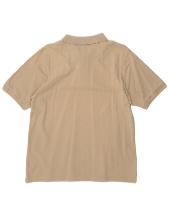 TIMBERLAND Polo Homme Coton Rayé Beige Moyen