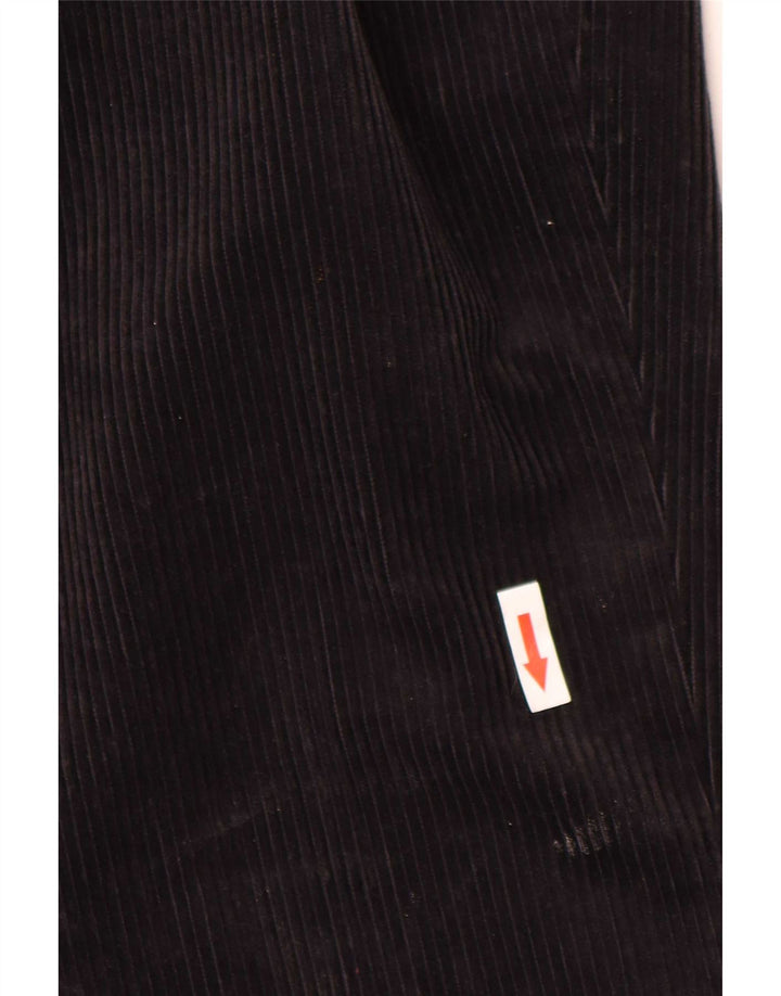 Marks & Spencer Pantalon droit en velours côtelé pour homme W44 L29 Noir