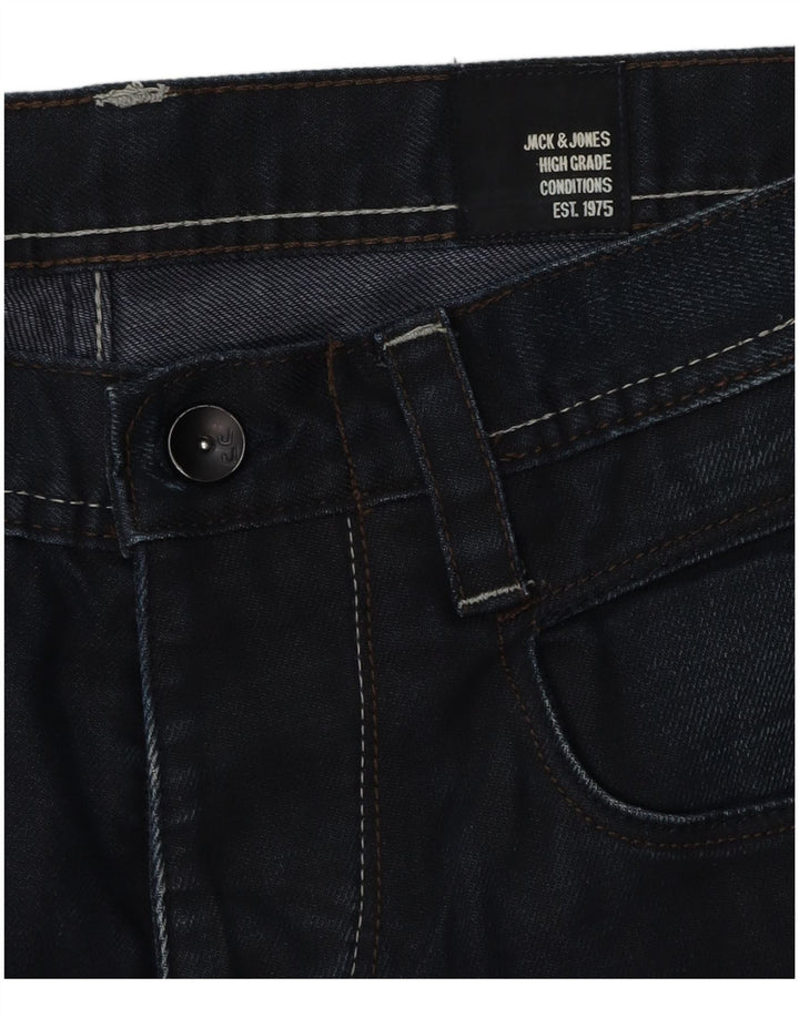 JACK & JONES Jean Droit Homme W34 L30 Bleu Marine