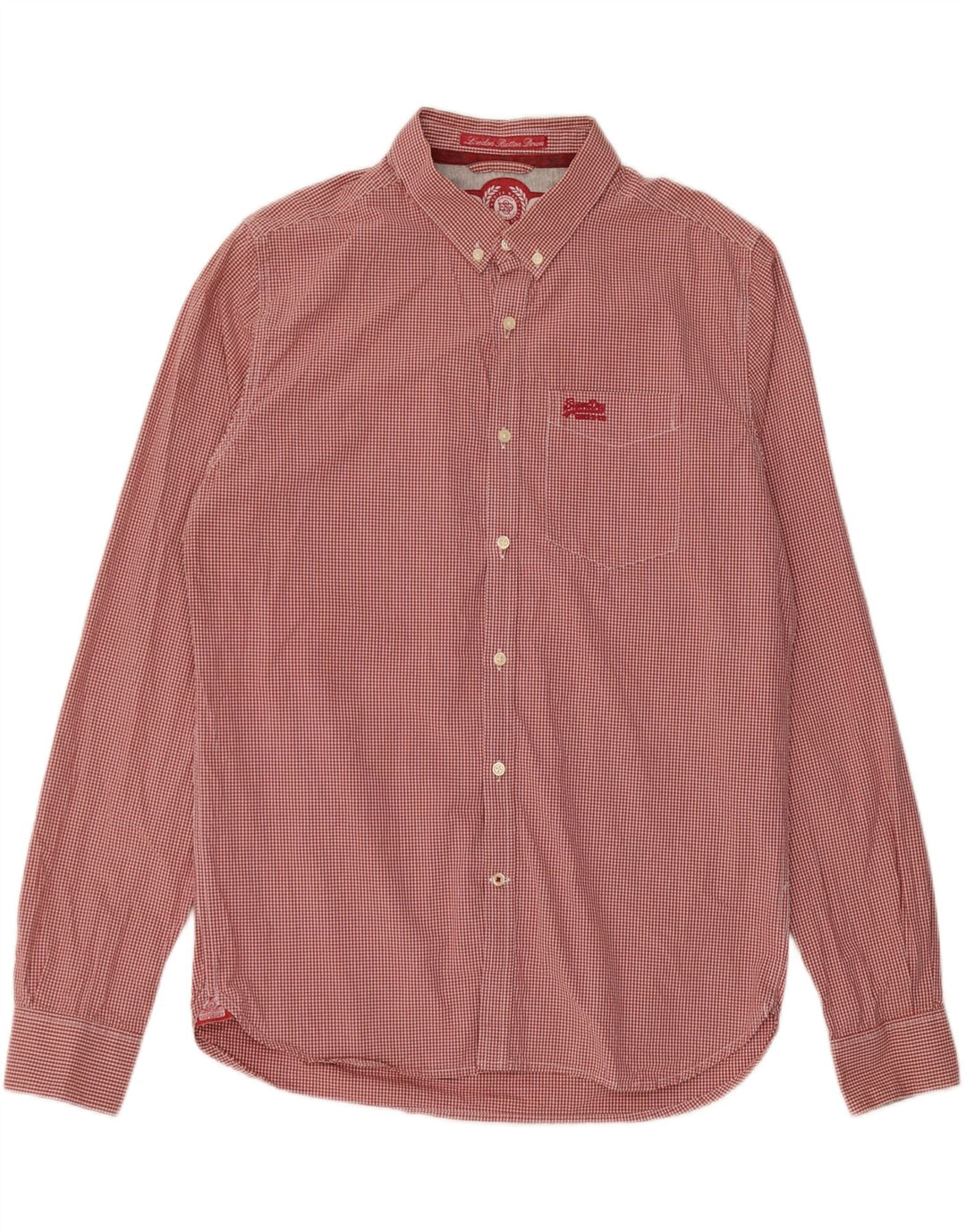 SUPERDRY Chemise Homme XL Rouge Vichy Coton