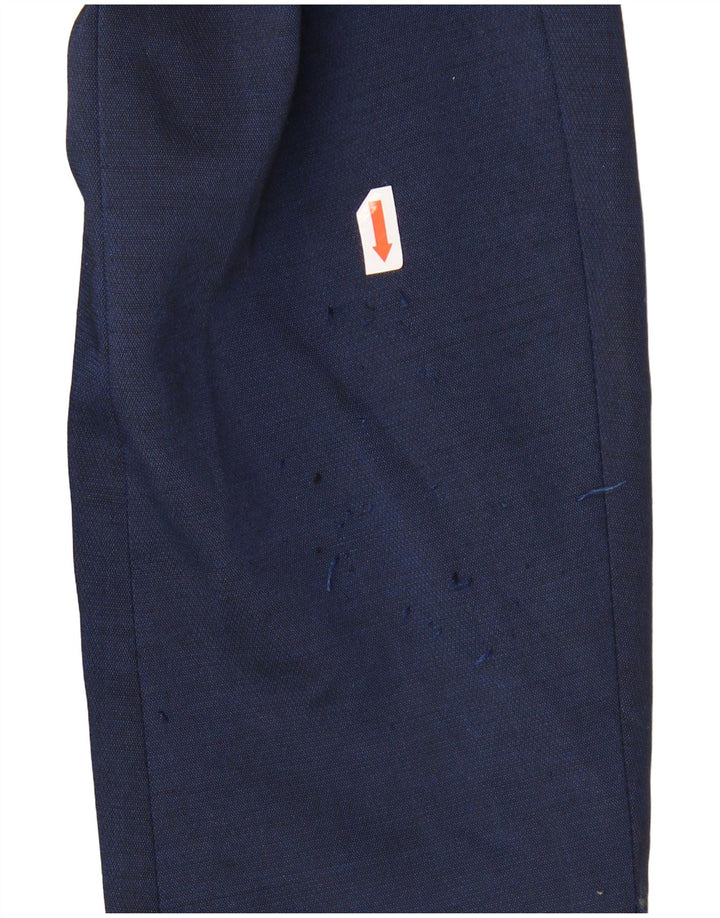 Zara Veste Blazer 2 Boutons Homme EU 46 Petit Bleu Marine Polyester