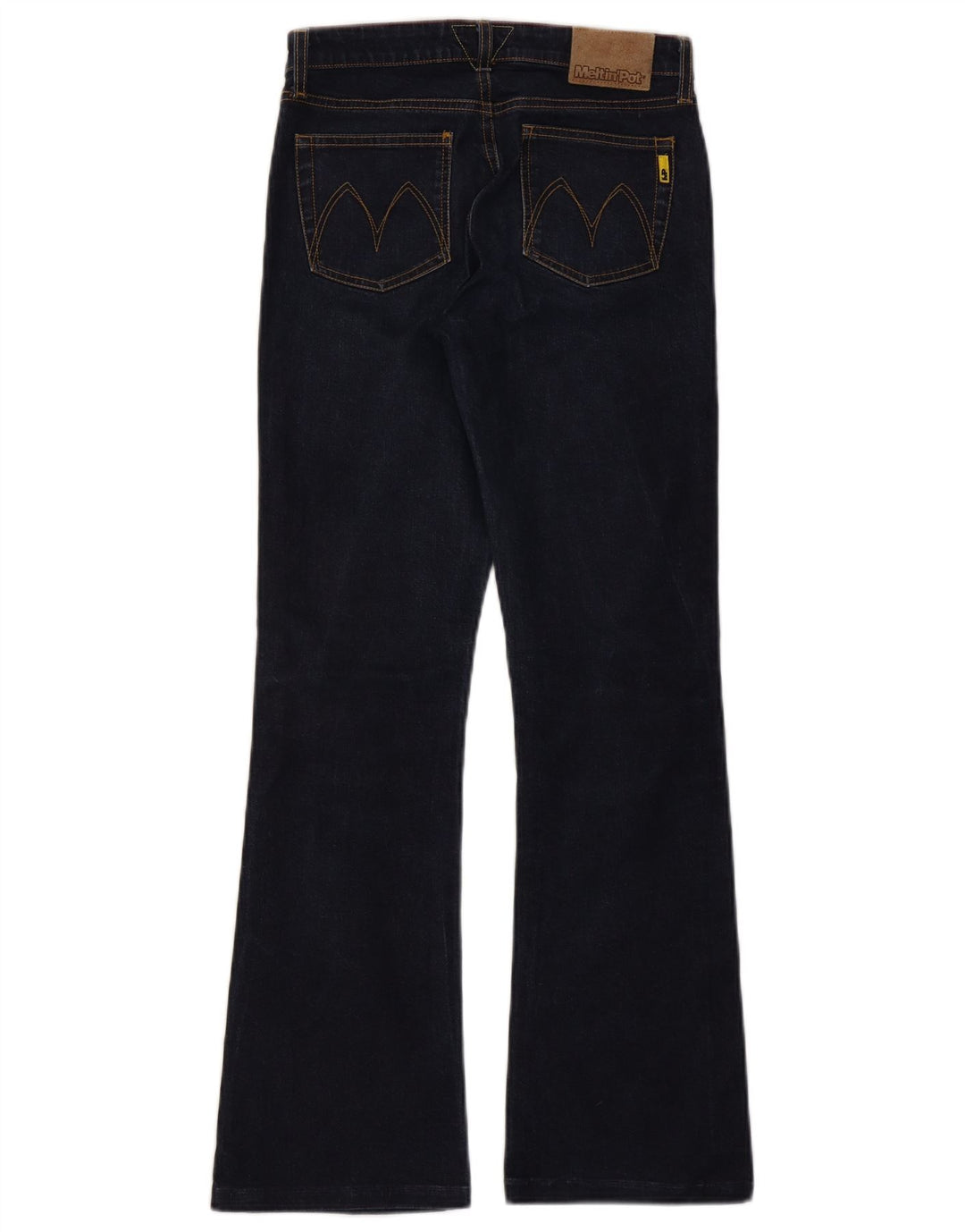 MELTIN' POT Jean Bootcut Femme W26 L29 Bleu Marine Coton