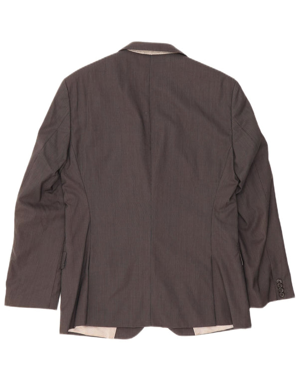 Hugo Boss Veste Blazer 2 Boutons Homme EU 46 Petite Laine Grise