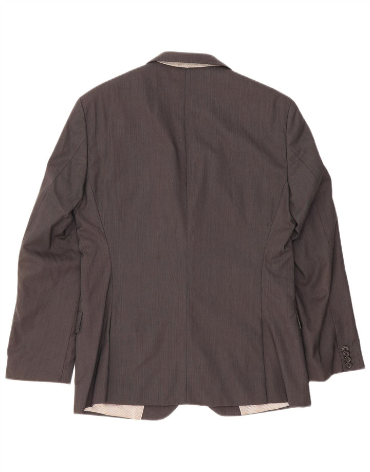 Hugo Boss Veste Blazer 2 Boutons Homme EU 46 Petite Laine Grise