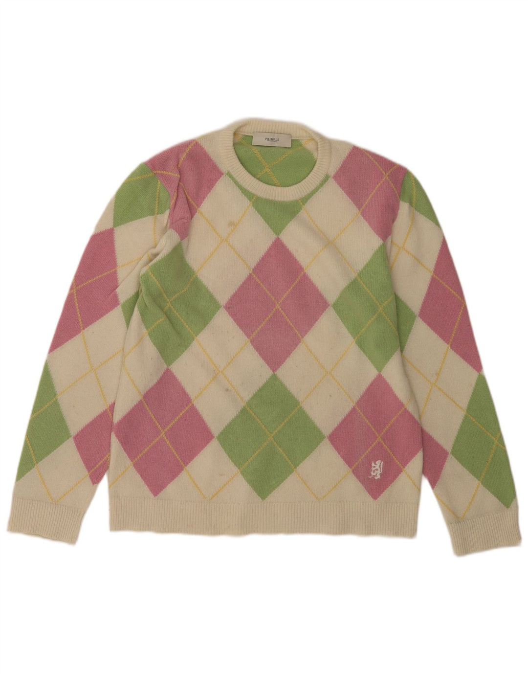 Pringle Pull Col Rond Homme Moyen Multicolore Argyle/Diamant