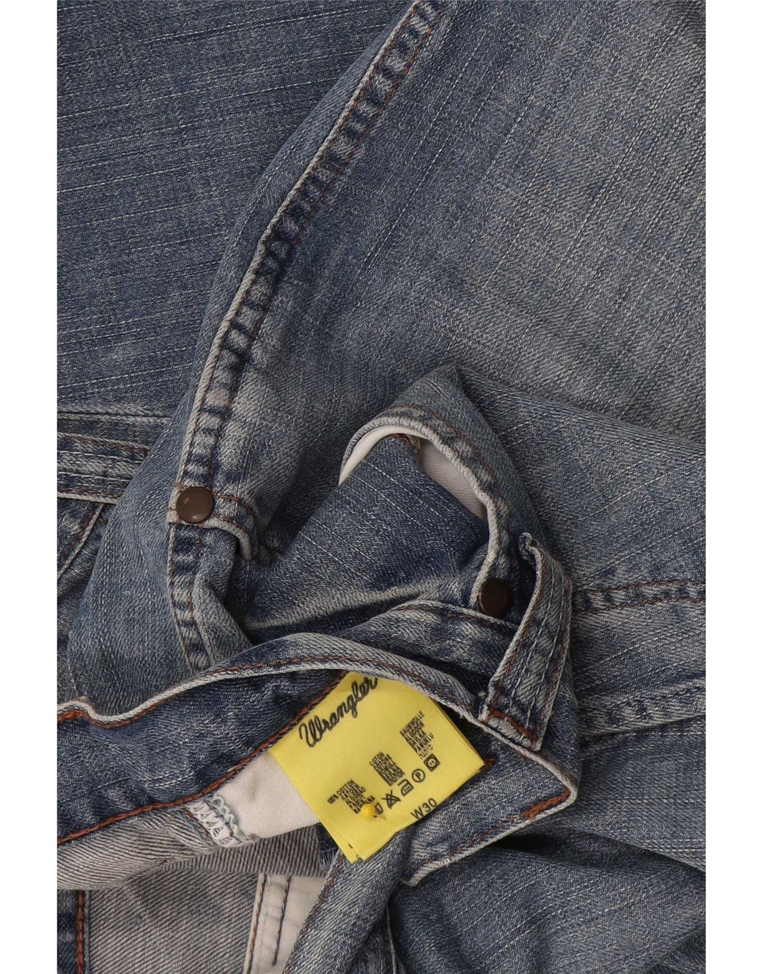 Wrangler Short cargo en jean pour homme W30 en coton bleu moyen